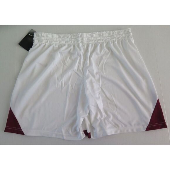 Nike AV2251 104 Women's Sz XL White/Team Cardinal Red Basketball Practice Shorts - Picture 2 of 4